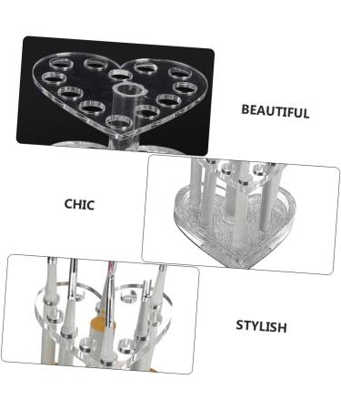 FOMIYES 2pcs Nail Art Heart Pen Holder Desktop Stand Lipstick Holder Para U as Acrilicas Makeup Brush Stand Lip Liner Organizer Eyeliner Rack Eyeliner Stand Makeup Brush Rack Pen - Buy Online on GoSupps.com