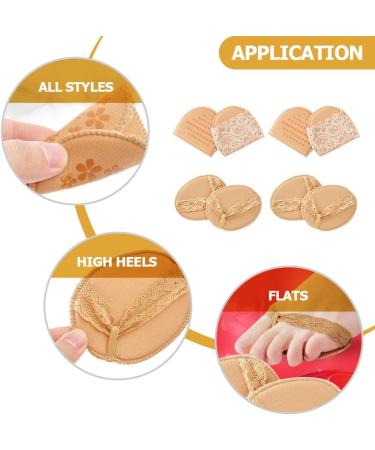 FOMIYES Metatarsal Foot Pads - 4 Pairs High Heel Inserts & Toe Stretchers | Comfortable Breathable Forefoot Cushions for Pain Relief - Shop Internationally - Buy Online on GoSupps.com