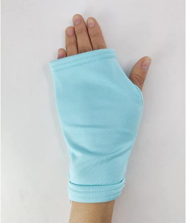 Hot & Cold Hand Therapy Gloves - Ice Pack for Pain Relief | Microwavable & Freezable - Arthritis, Injuries, Carpal Tunnel - Small/Medium Teal - Buy Online on GoSupps.com