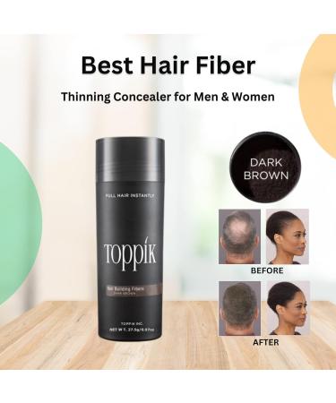  Best Hair Fiber Hair Fibers 27.5g Natural Dark Brown Keratin Extract for Full Hair - Buy Online on GoSupps.com