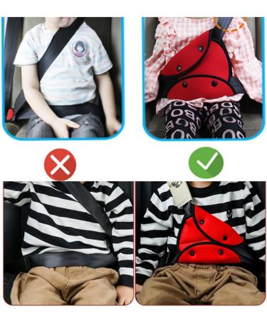 MHwan Seat Belt Pads 2Pcs - Universal Adjustable Cover for Kids - Anti Choke Comfort - Blue + Red - Buy Online on GoSupps.com