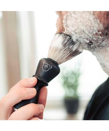 Blackbeards Shaving Brush with Grip - 21mm Synthetic Knot 90mm Length Lightweight (50g) | Perfect for Shaving Foam & Cream - International Shipping Available - Buy Online on GoSupps.com
