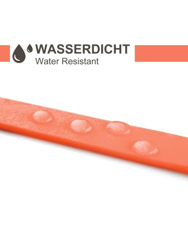 Toozey Waterproof Training Leash for Dogs - 5m/10m/15m/20m Towline with Hand Loop & Mesh Pocket - Robust Neon Orange Leash for All Dog Sizes - Buy Online on GoSupps.com