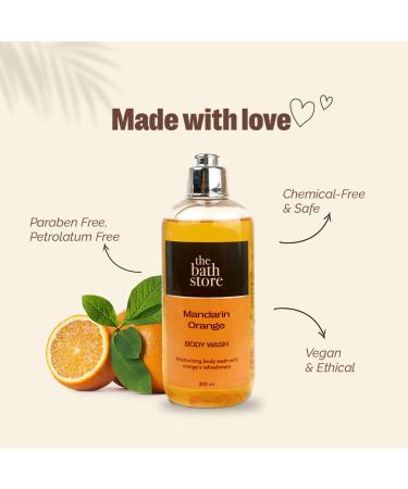 Mandarin Orange Body Wash - Deep Cleansing & Nourishing Liquid Soap for Men & Women - 300ml | International Shipping - Buy Online on GoSupps.com