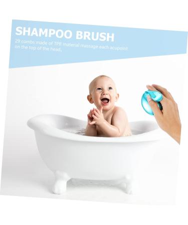 Beavorty 8 STK Silicone Massage Comb & Bathing Scrubber - Head Massage Shampoo Brush for Scalp Care & Hair Washing - Buy Online on GoSupps.com