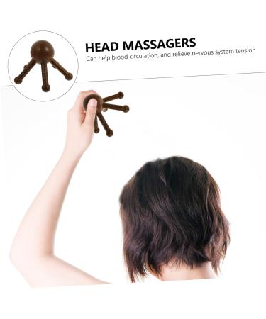 Gleavi 4-Piece Massage Device Set - Five Claws Scalp Massager & Trigger Point Brush for Deep Relaxation | Wenge Handy Tools - Buy Online on GoSupps.com