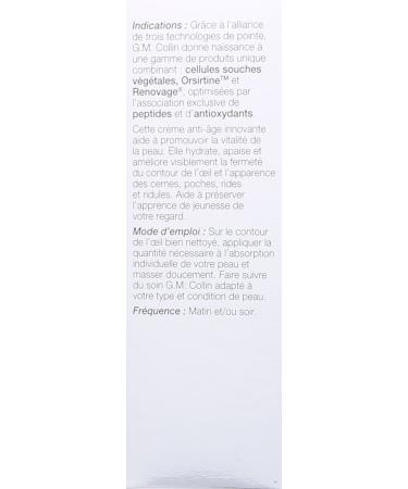 G.M. Collin Phyto Stem Cell Plus Eye Contour Cream 0.5 fl oz - Anti-Aging Formula - Buy Online on GoSupps.com