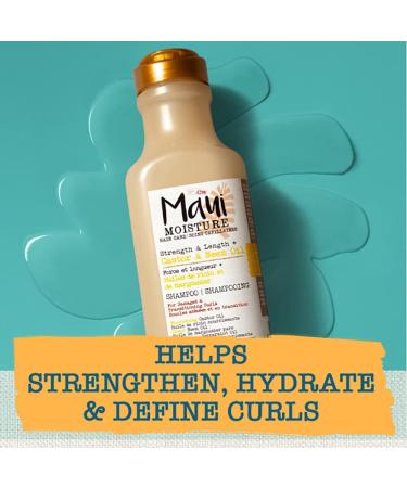 Maui Moisture Strength & Length + Castor & Neem Oil Shampoo Curly Hair Product for Dry Damaged Hair 13 Fl Oz - Buy Online on GoSupps.com