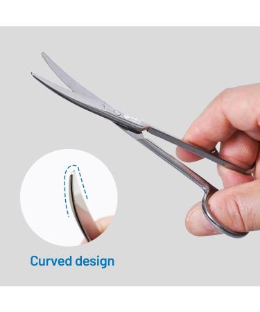 14 cm Stainless Steel Stoma Scissors - High-Quality Precision Cutting for Stoma Supplies | Blunt Skin Scissors - Buy Online on GoSupps.com