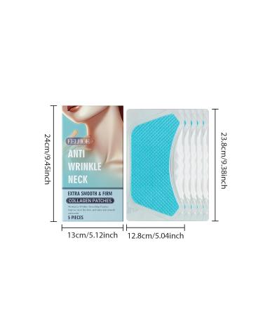 GoLashFun Collagen Neck Wrinkle Patches Anti Wrinkle Neck Patches Gentle Moisturizing And Firming Skin Smoothing Elastic Skin Care Neck Wrinkles Mask (Blue) - Buy Online on GoSupps.com