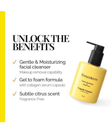 Capsule Cleanser - Firming & Hydrating Antioxidant Gel Gentle Makeup Remover 6.76 fl oz - Buy Online on GoSupps.com