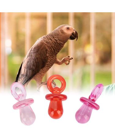PSOP 50 Pieces Colorful Bird Parrot Nipple Chew Toys - Plastic Pacifier Pet Teeth Toys & DIY Accessories - Buy Online on GoSupps.com