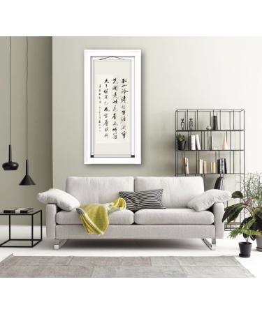 Japanese Blank Chinese Calligraphy Scroll Set - 4Pcs Decorative Wall Hangings in 4 Colors for DIY Art Projects - Buy Online on GoSupps.com