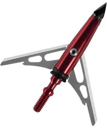 RAGE Chisel Tip 2 Blade Broadhead 100 Grain with Shock Collar Technology - Red (3 Pack) | Model 65100 - Buy Online on GoSupps.com