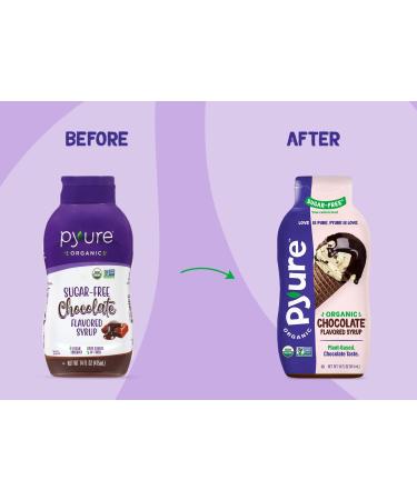 Pyure Organic Chocolate Syrup - Sugar-Free  Keto Friendly  1 Net Carb  14 Fl. Oz - Buy Online on GoSupps.com