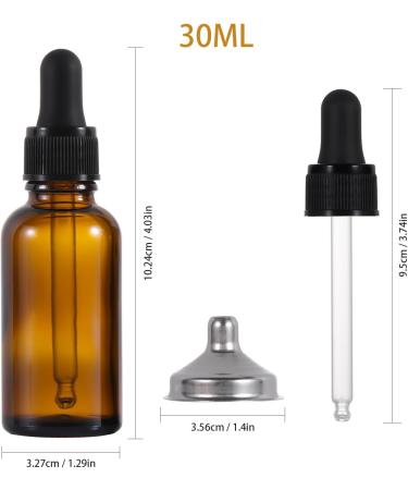 Amber Glass Dropper Bottle 2pcs 30ml Small Empty Reusable Eliquid Pipette Ear Dropper Bottles Suitable for Essential Oils Massage Perfumery Aromatherapy Laboratory Fragrances Pharmacist Bottle Amber 30ml - Buy Online on GoSupps.com