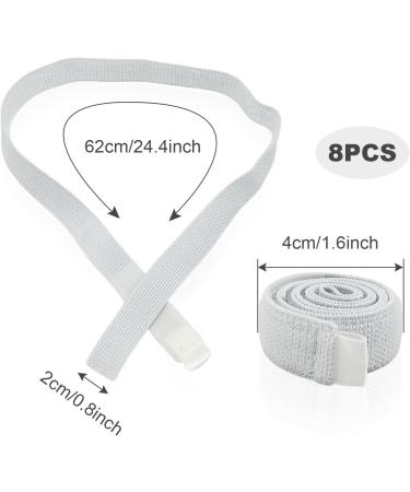 EUPSIIU 8 Pcs Fix Leg Bag Straps Urine Drainage Bag Strap Catheter Fix Leg Strap Fixation Tapes Velcro Strap Catheter Tube Holder Catheter Leg Strap for Incontinence Urine Bag (White) - Buy Online on GoSupps.com