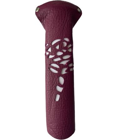 Purple Leather Pony Tail Hair cacher/clip - Buy Online on GoSupps.com