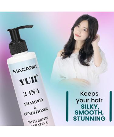Macaria Herabl Pvt Ltd Yuii Keratin Shampoo With Conditioner for black Curly hair women - Buy Online on GoSupps.com