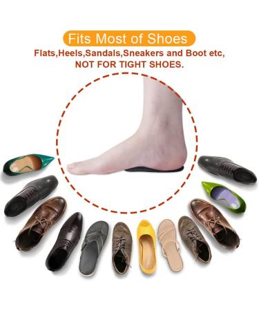 Gel Heel Pads Cushions for Achilles Tendinitis & Plantar Fasciitis - Arch Support Insoles for Flat Feet - Heel Pain Relief for Men & Women - Two Pairs (Large Black - Buy Online on GoSupps.com