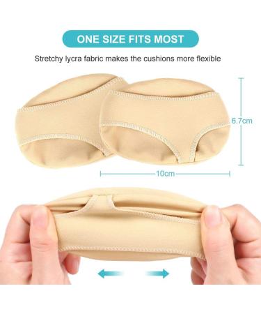 Medium Footed Sleeves with Gel Pillow - Lightweight Forefoot Cushion for Men & Women | Relieve Metatarsalgia Bursitis Neuromas & Plantar Warts - 1 Pair - Buy Online on GoSupps.com