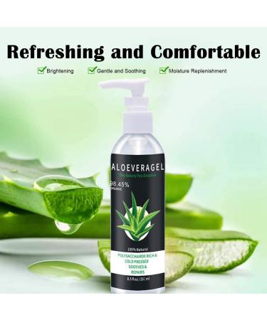 Aloe Vera Gel for Face Scalp & Hair - Soothing After Sun Moisturizer | International Shipping Available - Buy Online on GoSupps.com