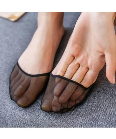 Buy EXCEART 4 Pairs Half Socks with Washable Metatarsal Pads - Breathable Forefoot Pads for Women - Reusable Silicone Toe Socks for Comfort & Support - International Shipping Available - Buy Online on GoSupps.com