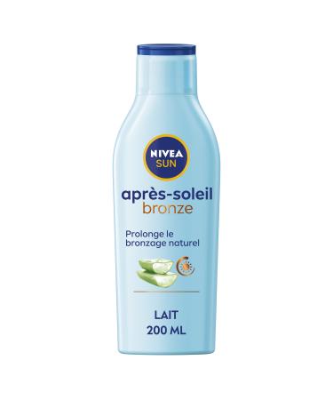 NIVEA SUN Bronze After-Sun Lotion Tanning Extender (1 x 200ml), Moisturizing Body Lotion with Organic Aloe Vera for Long Lasting Tan and Hydration