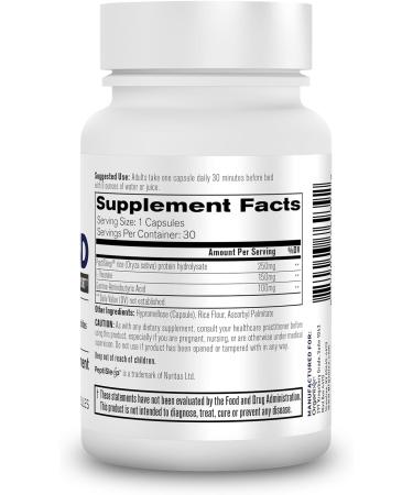 Organixx Clean Sleep 3D Melatonin Free Sleep Supplement with L Theanine GABA and Peptides to Promote Relaxation and Sleep Support Vegan Formula Dairy Soy & Gluten Free Non GMO 30 Capsules - Buy Online on GoSupps.com