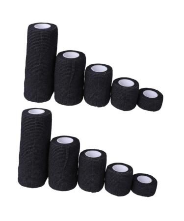 Toddmomy 10 Pcs Athletic Tape Cohesive Adhesive Tape Medical Color Tape Finger Cohesive Tape Atheltic Tape Sports Tape Self Stick Combination Twine