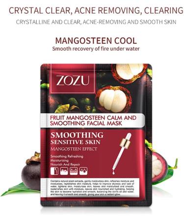 Moisturizing Mask 8 Pieces Fruit Face Mask Face Mask Sheet Moisturizing Facial Tissue Beauty Mask Face Mask Nourishing Soothing Care for All Skin Types Type 2 - Buy Online on GoSupps.com