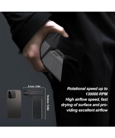 130 000 RPM Turbo Hair Dryer - Portable Cordless Mini Blow Gun for Quick Drying & Car Use - Buy Online on GoSupps.com