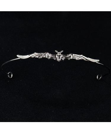Halloween Forehead Bat Metal Headband for Men Women - Black Cosplay Tiara Crown - Buy Online on GoSupps.com