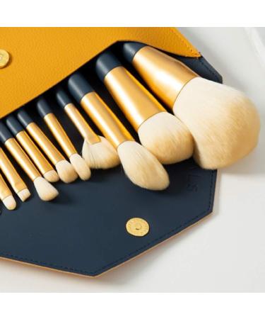 Buy 12-Piece Synthetic Fiber Makeup Brush Set - Super Soft Beginner-Friendly Blue Brushes for Daily Makeup | International Shipping - Buy Online on GoSupps.com
