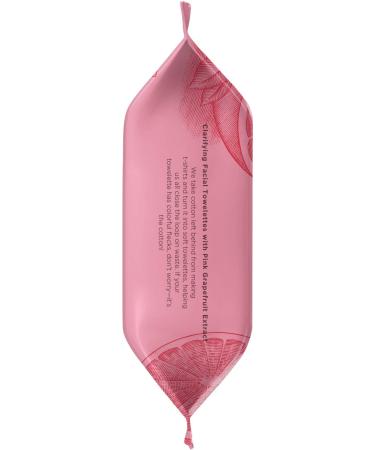 Burts Bees Pink Grapefruit Facial Cleanser Towelettes & Makeup Remover Wipes - 30 Count Pack - For All Skin Types - Made with Repurposed Cotton - Buy Online on GoSupps.com