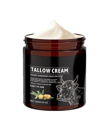 Esncddym Beef Tallow Skin Care Honey Beef Tallow Moisturiser Cream Tallow and Honey Balm Natural Grass Fed Beef Tallow & Raw Wild Honey Balm Natural Beef Tallow Lotion for Skin Care Dry Skin Tallow Balm