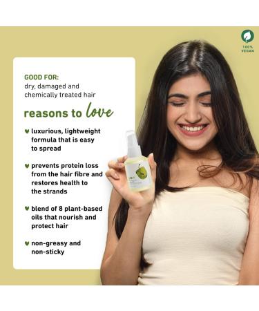 Plum Pre Shampoo Hair Oil | 8 Natural Oils Blend | For Dry, Dull, Damaged Hair | Silicone-Free | Olive, Macadamia, & Argan Nutri-Shield | Nourishes Scalp | Non-Greasy | All-Season | 3.04 Fl Oz - Buy Online on GoSupps.com