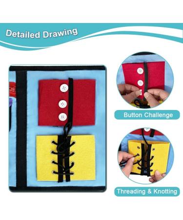Therapeutic Fidget Blanket Muff for Dementia & Autism - Sensory Activities & Puzzles for Anxiety Relief - Memory Aid & Therapy Gift for Elderly & Alzheimer's (1 Piece) - Buy Online on GoSupps.com