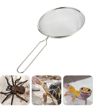BESPORTBLE 2pcs Pet Sand Shovel Sand Filter Mesh Reptile Sand Shovel Sieve Filter Pet Supplies Reptile Supplies Reptile Cleaning Tool Filter Shovel Stainless Steel Filter 26x14cmx2pcs Silverx2pcs - Buy Online on GoSupps.com