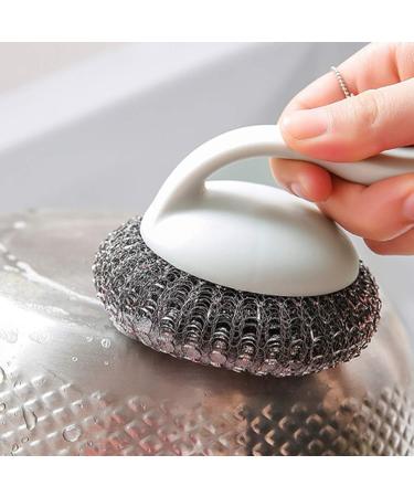 4pcs Dish Scrub Brush Iron Wire Cleaning Brushes Pot Dish Pan Cleaning Sponge for Kitchen Tableware Cleaning Tools Brushes (Color : Color2) (Color1) - Buy Online on GoSupps.com