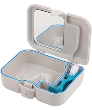 Buy Verdant Touch Denture Case - Waterproof Locking Design with Toothbrush & Mirror | Ideal for Travel & Bathroom Storage - Buy Online on GoSupps.com