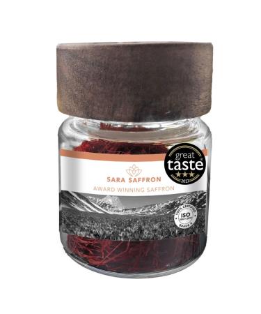 Sara Saffron Highest Grade A+ 100% Authentic Saffron Threads 5 Grams Glass Jar 5g Glass Jar
