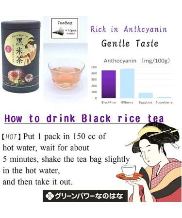 Roasted Black Rice Tea (10 tea bags in canister) Shipping from JAPAN - Buy Online on GoSupps.com