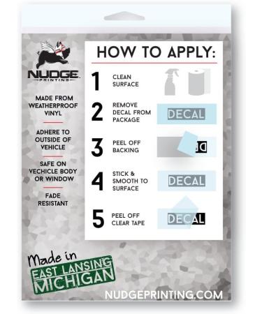 Great Lakes Michigan Car Decal - Premium Heavy-Duty Weatherproof Vinyl Sticker for Bumpers, Windows, Laptops, and More (White Standard) - Buy Online on GoSupps.com