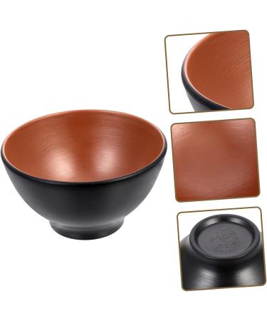 Zerodeko 3pcs Anti-Earth Clay Ramen Bowl De Ceramic Snack Bowls Household Rice Bowl Japanese Bowl Miso Soup Bowls Ceramic Soup Bowl Snack Dish Food Container Commercial Round Bowl 12X12X6.3CMx3pcs Blackx3pcs - Buy Online on GoSupps.com