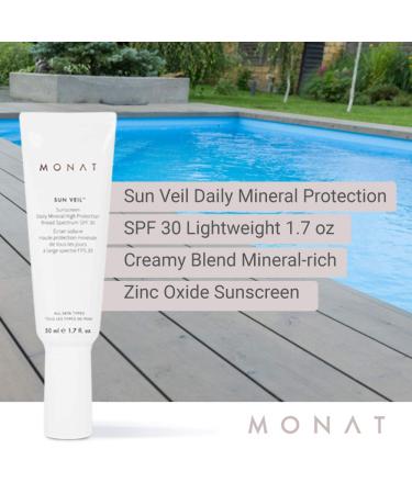 Sun Veil Daily Mineral Protection SPF 30 - Lightweight 1.7 oz Zinc Oxide Sunscreen Cream - Buy Online on GoSupps.com