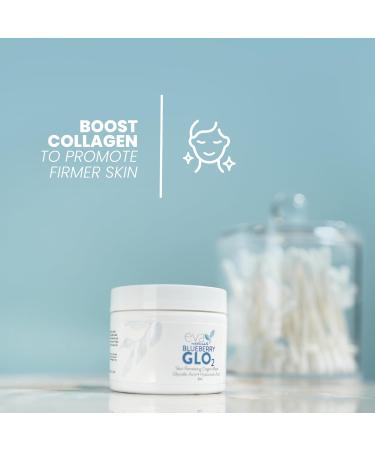 Eva Naturals GLO2 Oxygen Clay Masks - Exfoliating Anti-Aging Face Mask for All Skin Types - Hydrate & Restore Pore Minimizer - 2 Oz - Buy Online on GoSupps.com