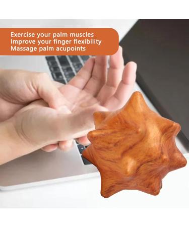 Premium Wood-Hand Massage Balls - 2 Pack | Relaxing Acupuncture Massage Balls for Palm Relief - Ideal for Seniors - Buy Online on GoSupps.com