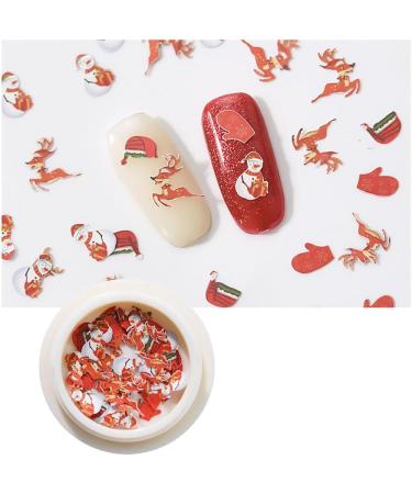 12 Boxes Nail Art Supplies Christmas Colorful Nail Decorations Accessories - Buy Online on GoSupps.com