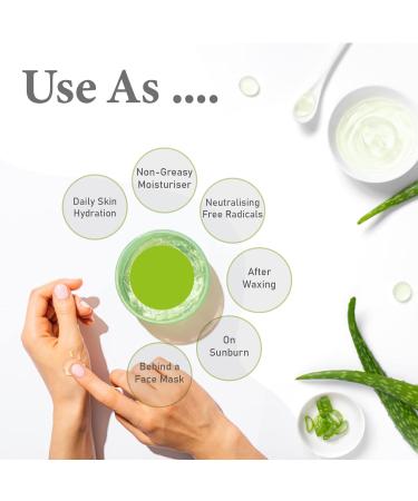 Oxy Naturals Aloe Vera Gel Cruelty Free and Vegan - Cooling Soothing and Moisturising for All Types Skin & Hair 1Kg 1 kg (Pack of 1) - Buy Online on GoSupps.com